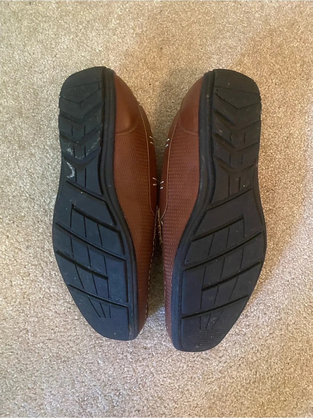 Steve Madden Tan/Brown Textured Slip-On Loafers